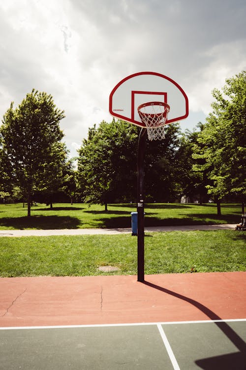 Outdoor basketball court